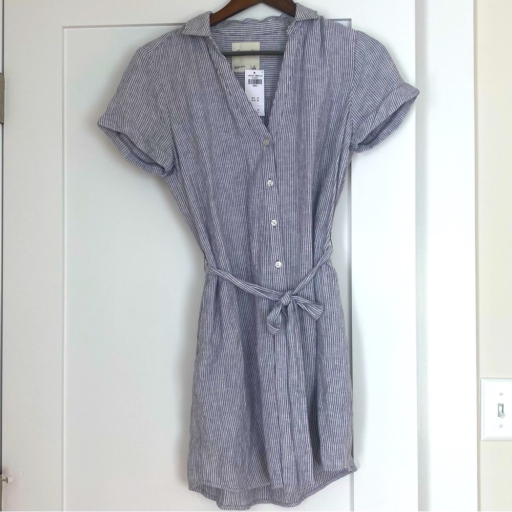 Abercrombie & Fitch Striped Short Sleeve Dress